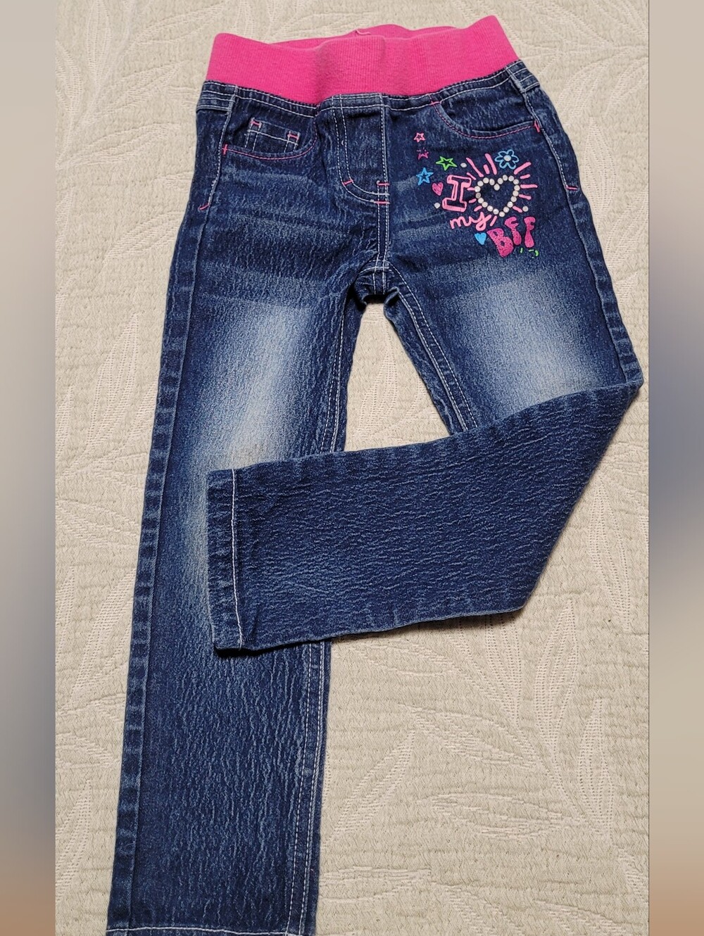 💚10 for $10💚 Bundle and save. Skinny Jeans with Pink Waistband